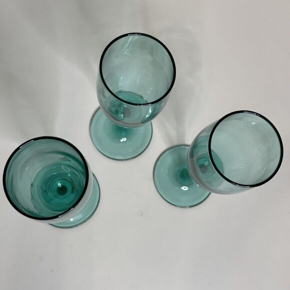 Luminarc France Teal Champagne Flutes 3 - Picture 8 of 8